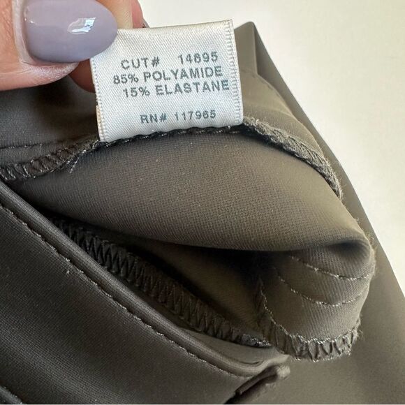 J Brand Super Skinny Scuba Pants in Olive Odyssey - Picture 8 of 16